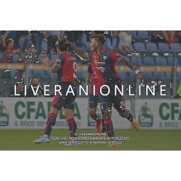 12-11-2022. Cagliari Calcio-Pisa Sporting Club 13° giornata serie BKT 2022/2023, stadio Unipol Domus Cagliari. Foto Salvatore Moi/Aldo Liverani s.a.s. Nella foto: Gol ed esultanta in casa, del Cagliari Calcio contro Pisa Sporting Club, allo stadio Unipol Domuis di Cagliari. Segna: Gianluca Lapadula Cagliari ©MOI/ AGENZIA ALDO LIVERANI SAS
