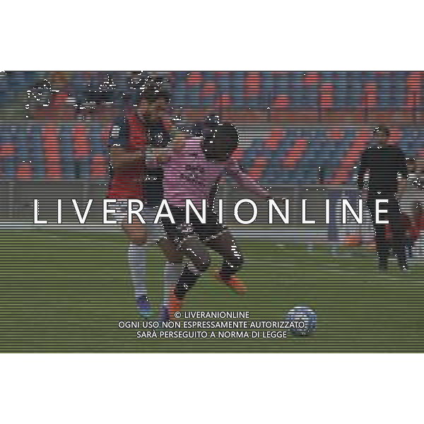 Cosenza, Italia - calcio Cosenza vs Palermo - Campionato di calcio Serie BKT 2022/2023 Stadio San Vito Marulla. Nella foto: November 12, 2022 Cosenza, Italy - sport, soccer - Cosenza vs Palermo - Italian Football Championship League BKT 2022/2023 - San Vito-Marulla stadium. In the pic: Larrivey e Gomes ©Andrea Rosito / AGENZIA ALDO LIVERANI SAS