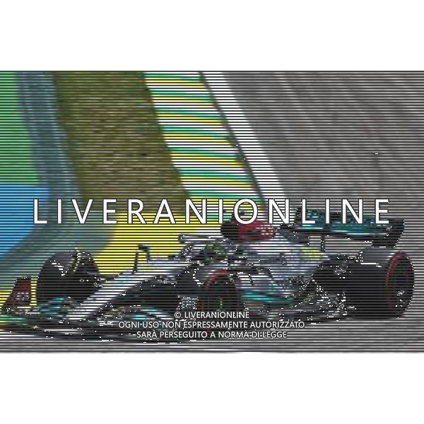 Lewis Hamilton (GBR) Mercedes AMG F1 W13. 12.11.2022. Formula 1 World Championship, Rd 21, Brazilian Grand Prix, Sao Paulo, Brazil, Sprint Day. - www.xpbimages.com, EMail: requests@xpbimages.com © Copyright: Batchelor / XPB Images / AGENZIA ALDO LIVERANI SAS - ITALY ONLY EDITORIAL USE ONLY