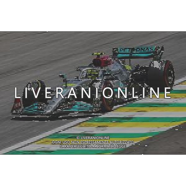 Lewis Hamilton (GBR), Mercedes AMG F1 12.11.2022. Formula 1 World Championship, Rd 21, Brazilian Grand Prix, Sao Paulo, Brazil, Sprint Day. - www.xpbimages.com, EMail: requests@xpbimages.com ¬© Copyright: Charniaux / XPB Images / AGENZIA ALDO LIVERANI SAS - ITALY ONLY EDITORIAL USE ONLY