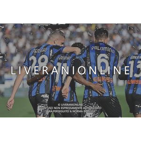 esultanza Atalanta dopo il gol dell\'1 a 0 Ademola Lookman Atalanta vs Inter Bergamo 13-11-2022 Gewiss Stadium - Stadio Atleti Azzurri d\'Italia Campionato Serie A TIM - 15a giornata foto Roberto Garavaglia/ag. Aldo Liverani sas / AGENZIA ALDO LIVERANI SAS