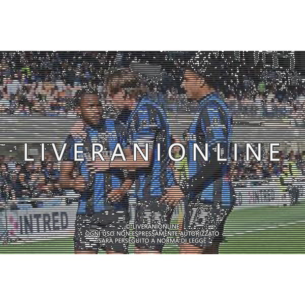 esultanza Atalanta dopo il gol dell\'1 a 0 Ademola Lookman Atalanta vs Inter Bergamo 13-11-2022 Gewiss Stadium - Stadio Atleti Azzurri d\'Italia Campionato Serie A TIM - 15a giornata foto Roberto Garavaglia/ag. Aldo Liverani sas / AGENZIA ALDO LIVERANI SAS