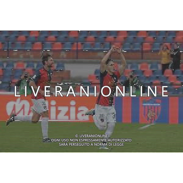 Cosenza, Italia - calcio Cosenza vs Palermo - Campionato di calcio Serie BKT 2022/2023 Stadio San Vito Marulla. Nella foto: Aldo Florenzi esultanza November 12, 2022 Cosenza, Italy - sport, soccer - Cosenza vs Palermo - Italian Football Championship League BKT 2022/2023 - San Vito-Marulla stadium. In the pic: Aldo Florenzi ©Andrea Rosito / AGENZIA ALDO LIVERANI SAS