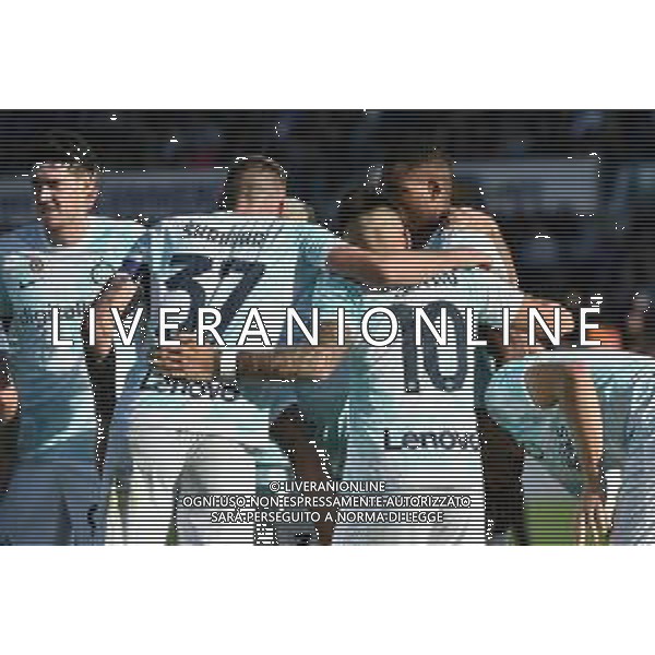 esultanza Inter dopo il gol del 2 a 1 Edin Dzeko Atalanta vs Inter Bergamo 13-11-2022 Gewiss Stadium - Stadio Atleti Azzurri d\'Italia Campionato Serie A TIM - 15a giornata foto Roberto Garavaglia/ag. Aldo Liverani sas / AGENZIA ALDO LIVERANI SAS