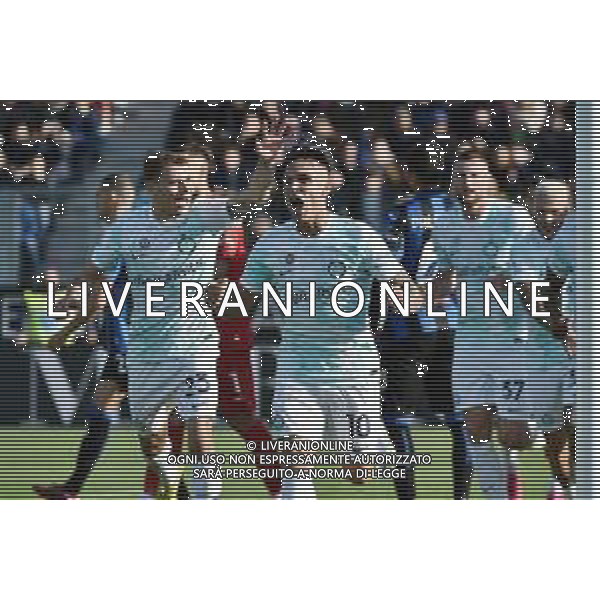 Lautaro Martinez (Inter) esulta dopo il gol del 3 a 1 Atalanta vs Inter Bergamo 13-11-2022 Gewiss Stadium - Stadio Atleti Azzurri d\'Italia Campionato Serie A TIM - 15a giornata foto Roberto Garavaglia/ag. Aldo Liverani sas / AGENZIA ALDO LIVERANI SAS