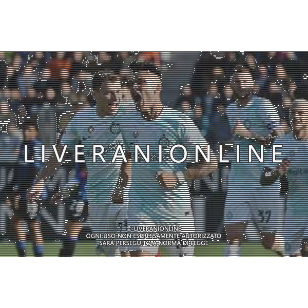 Lautaro Martinez (Inter) esulta dopo il gol del 3 a 1 Atalanta vs Inter Bergamo 13-11-2022 Gewiss Stadium - Stadio Atleti Azzurri d\'Italia Campionato Serie A TIM - 15a giornata foto Roberto Garavaglia/ag. Aldo Liverani sas / AGENZIA ALDO LIVERANI SAS
