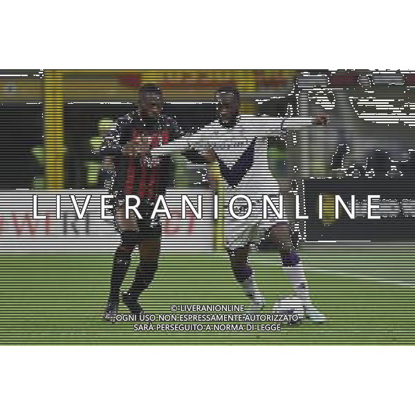 Fikayo Tomori (Milan) e Jonathan Ikone\' (Fiorentina) Milan vs Fiorentina Milano 13-11-2022 Stadio Giuseppe Meazza - San Siro Campionato Serie A TIM - 15a giornata foto Roberto Garavaglia/ag. Aldo Liverani sas