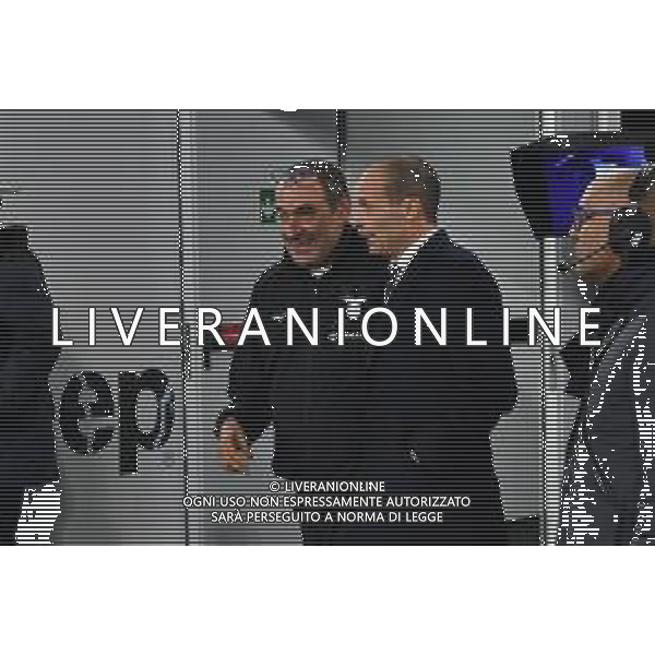 Torino 13.11.2022 Allianz Stadium ©Manuela Viganti/Agenzia Aldo Liverani Juventus vs Lazio Campionato Calcio Serie A TIM 2022/2023 15a giornata Nella foto: maurizio sarri e massimiliano allegri