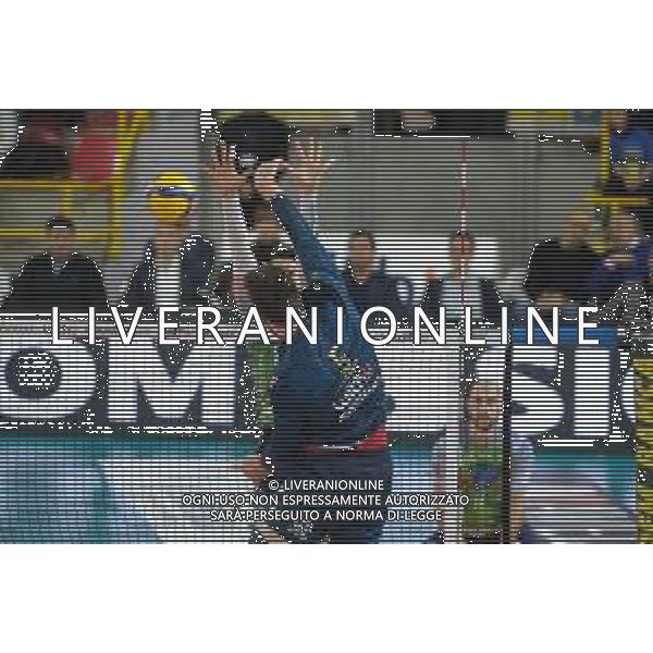 13-11-2020 VERONA CAMPIONATO DI VOLLEY WITHU VERONA-VERO VOLLEY MONZA NELLA FOTO Attacco di Maksim Sapozhkov - WithU Verona FOTO ROBERTO TOMMASINI-AG ALDO LIVERANI SAS