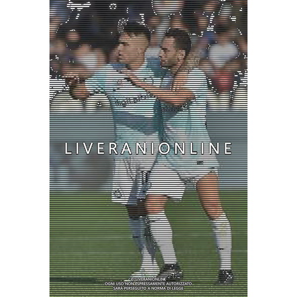 Lautaro Martinez (Inter) SX e Hakan Calhanoglu (Inter) DX Atalanta vs Inter Bergamo 13-11-2022 Gewiss Stadium - Stadio Atleti Azzurri d\'Italia Campionato Serie A TIM - 15a giornata foto Roberto Garavaglia/ag. Aldo Liverani sas / AGENZIA ALDO LIVERANI SAS