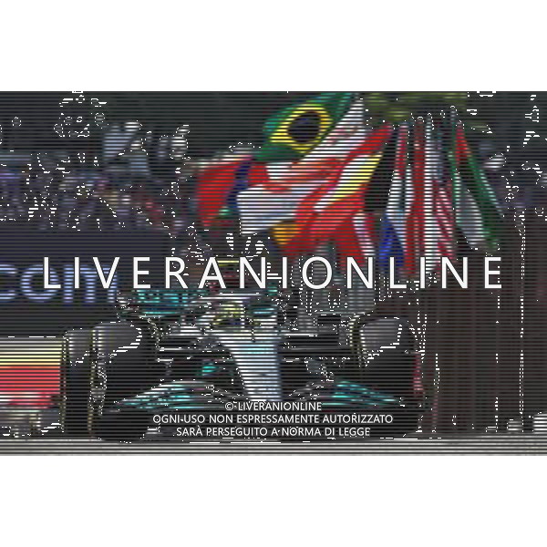 Lewis Hamilton (GBR) Mercedes AMG F1 W13. 13.11.2022. Formula 1 World Championship, Rd 21, Brazilian Grand Prix, Sao Paulo, Brazil, Race Day. - www.xpbimages.com, EMail: requests@xpbimages.com © Copyright: Coates / XPB Images / AGENZIA ALDO LIVERANI SAS - ITALY ONLY EDITORIAL USE ONLY