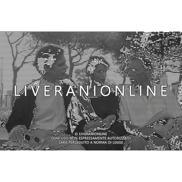 JEAN-LUIS TRINTIGNANT ATTORE CON LAURA MORANTE E JACOB BERGER - RETROSPETTIVA NELLA FOTO ALLA 44ma MOSTRA INTERNAZIONALE D\'ARTE CINEMATOGRAFICA DI VENEZIA NEL 1987 ©ARCHIVIO AGENZIA ALDO LIVERANI SAS