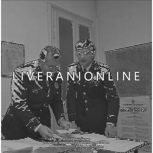 RETROSPETTIVA ARNALDO PRATI ARBITRO DI CALCIO ITALIANO E VIGILE URBANO DI PARMA NELLA FOTO CON LA DIVISA DI AGENTE DELLA POLIZIA MUNICIPALE DEL COMUNE DI PARMA NEL 1973 ©Archivio Giovanni Liverani / AGENZIA ALDO LIVERANI SAS