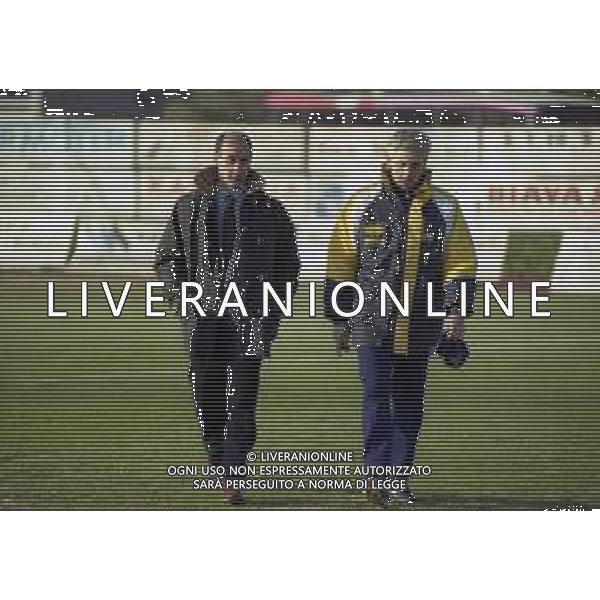 28-12-1997 ALZANO LOMBARDO CAMPIONATO DI CALCIO SERIE C1 ALZANO VIRESCIT-MODENA 1-1 NELLA FOTO ALESSANDRO SCANZIANI ALLENATORE MODENA VALCIO AG ALDO LIVERANI SAS
