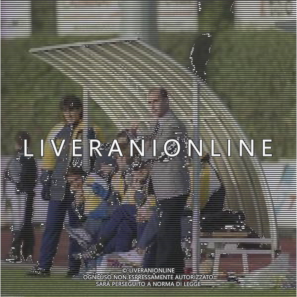 28-12-1997 ALZANO LOMBARDO CAMPIONATO DI CALCIO SERIE C1 ALZANO VIRESCIT-MODENA 1-1 NELLA FOTO ALESSANDRO SCANZIANI ALLENATORE MODENA VALCIO AG ALDO LIVERANI SAS