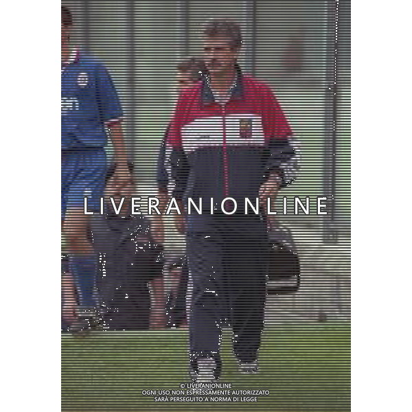 14-09-1997 COMO CAMPIONATO DI CALCIO SERIE C1 COMO-LUMEZZANE 1-1 NELLA FOTO ELIO GUSTINETTI ALLENATORE LUMEZZANE CALCIO AG ALDO LIVERANI SAS