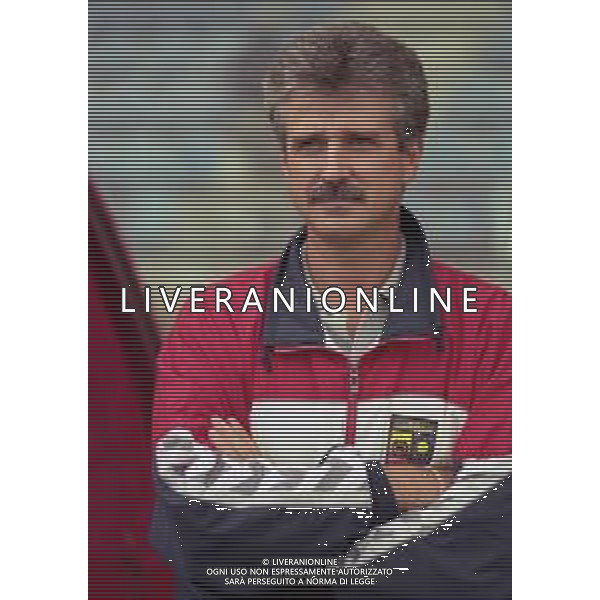 14-09-1997 COMO CAMPIONATO DI CALCIO SERIE C1 COMO-LUMEZZANE 1-1 NELLA FOTO ELIO GUSTINETTI ALLENATORE LUMEZZANE CALCIO AG ALDO LIVERANI SAS