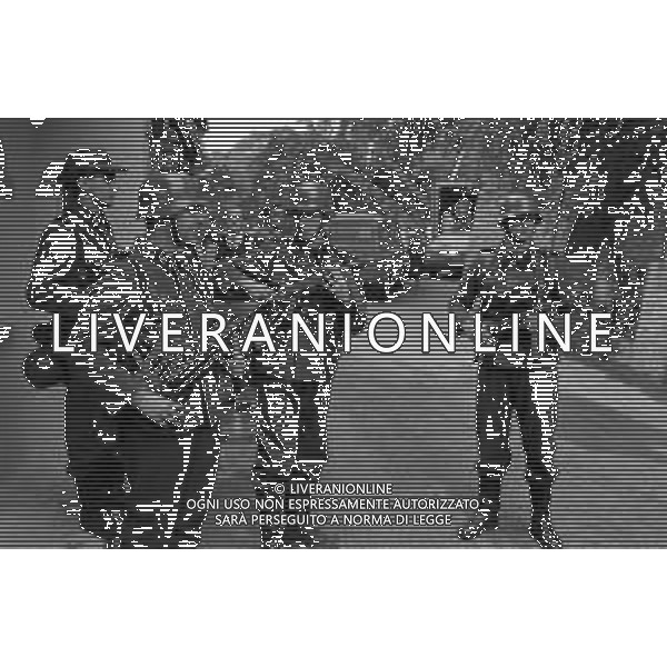 SET DEL FILM DOCUMENTARIO RAI \' IO E IL DUCE\' DIRETTO DAL REGISTA ALBERTO NEGRIN NEL 1984 NELLA FOTO LE RIPRESE AG ALDO LIVERANI SAS