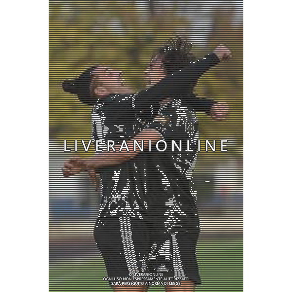 TVRG Simone Iocolano (Juventus Next Gen) e Martin Palumbo (Juventus Next Gen) esultano dopo il gol dell\'1 a 0 Pro Patria vs Juventus Next Gen Busto Arsizio (VA) 19-11-2022 Stadio Carlo Speroni Campionato Serie C girone A - 14a giornata foto Roberto Garavaglia/ag. Aldo Liverani sas / AGENZIA ALDO LIVERANI SAS