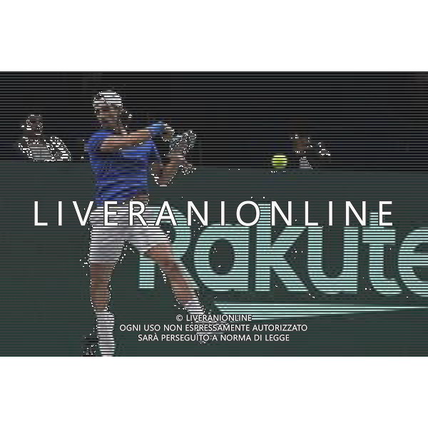 MALAGA, SPAIN - NOVEMBER 24: Lorenzo Musetti during the Davis Cup by Rakuten Finals 2022 quarter-finals match between Italy and Usa at Palacio de los Deportes Jose Maria Martin Carpena on November 24, 2022 in Malaga, Spain ©Andrea Rosito / AGENZIA ALDO LIVERANI SAS