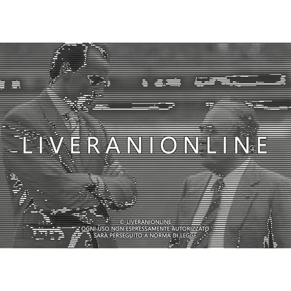 RETROSPETTIVA FRANCO SENSI PRESIDENTE ROMA CALCIO NELLA FOTO FRANCO SENSI PRESIDENTE ROMA CALCIO NELL\'ANNO 1996 CON IL PRESIDENTE VERONA CALCIO ALBERTO MAZZI AG ALDO LIVERANI SAS 