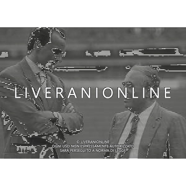 RETROSPETTIVA FRANCO SENSI PRESIDENTE ROMA CALCIO NELLA FOTO FRANCO SENSI PRESIDENTE ROMA CALCIO NELL\'ANNO 1996 CON IL PRESIDENTE VERONA CALCIO ALBERTO MAZZI AG ALDO LIVERANI SAS 
