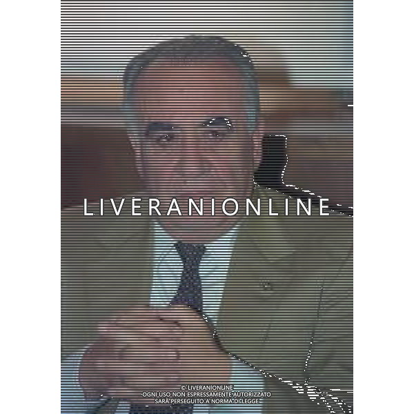 RETROSPETTIVA FRANCO SENSI PRESIDENTE ROMA CALCIO NELLA FOTO FRANCO SENSI PRESIDENTE ROMA CALCIO NELL\'ANNO 1996 AG ALDO LIVERANI SAS 