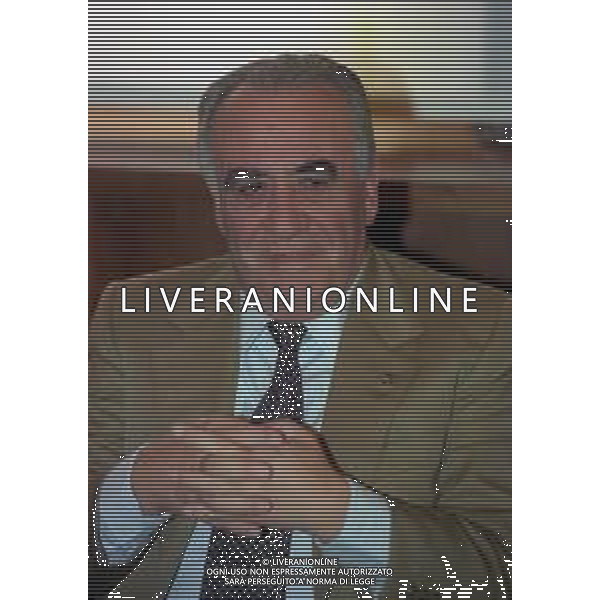 RETROSPETTIVA FRANCO SENSI PRESIDENTE ROMA CALCIO NELLA FOTO FRANCO SENSI PRESIDENTE ROMA CALCIO NELL\'ANNO 1996 AG ALDO LIVERANI SAS 