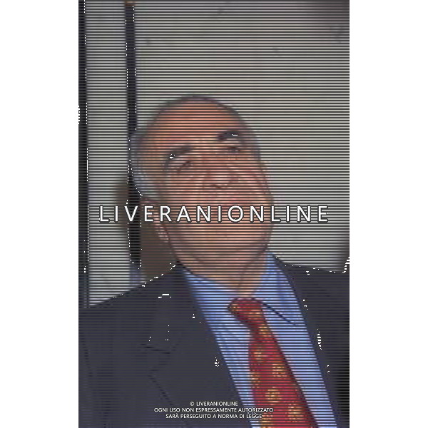 RETROSPETTIVA FRANCO SENSI PRESIDENTE ROMA CALCIO NELLA FOTO FRANCO SENSI PRESIDENTE ROMA CALCIO NELL\'ANNO 1996 A MILANO IN LEGA CALCIO AG ALDO LIVERANI SAS  