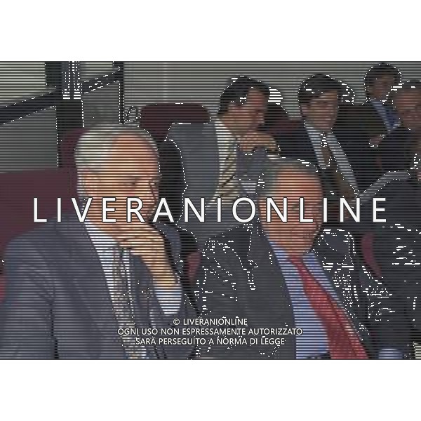 RETROSPETTIVA FRANCO SENSI PRESIDENTE ROMA CALCIO NELLA FOTO FRANCO SENSI PRESIDENTE ROMA CALCIO NELL\'ANNO 1996 A MILANO IN LEGA CALCIO AG ALDO LIVERANI SAS  