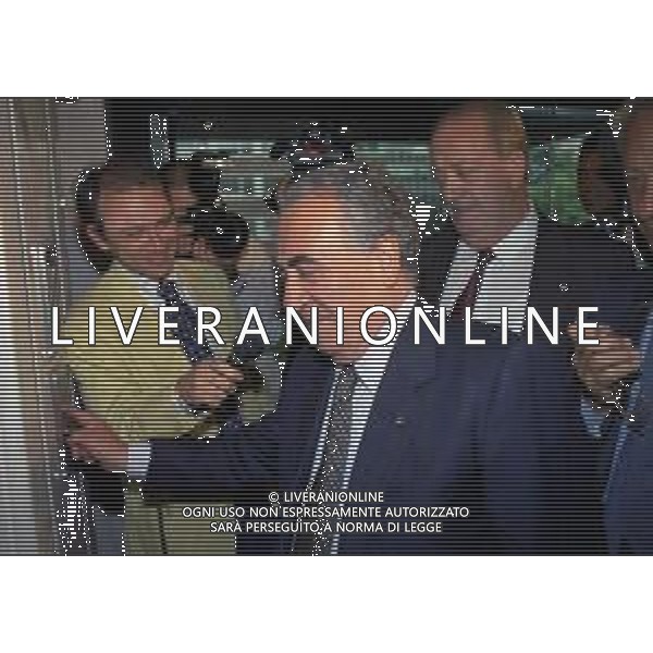 RETROSPETTIVA FRANCO SENSI PRESIDENTE ROMA CALCIO NELLA FOTO FRANCO SENSI PRESIDENTE ROMA CALCIO NELL\'ANNO 1996 A MILANO IN LEGA CALCIO AG ALDO LIVERANI SAS  