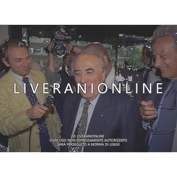 RETROSPETTIVA FRANCO SENSI PRESIDENTE ROMA CALCIO NELLA FOTO FRANCO SENSI PRESIDENTE ROMA CALCIO NELL\'ANNO 1996 A MILANO IN LEGA CALCIO AG ALDO LIVERANI SAS  