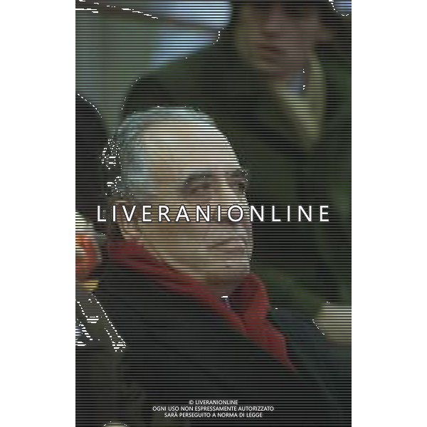 RETROSPETTIVA FRANCO SENSI PRESIDENTE ROMA CALCIO NELLA FOTO FRANCO SENSI PRESIDENTE ROMA CALCIO NELL\'ANNO 1997 A MILANO  AG ALDO LIVERANI SAS  