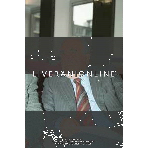 RETROSPETTIVA FRANCO SENSI PRESIDENTE ROMA CALCIO NELLA FOTO FRANCO SENSI PRESIDENTE ROMA CALCIO NELL\'ANNO 1998 A MILANO IN LEGA CALCIO AG ALDO LIVERANI SAS  