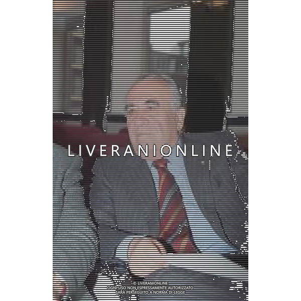RETROSPETTIVA FRANCO SENSI PRESIDENTE ROMA CALCIO NELLA FOTO FRANCO SENSI PRESIDENTE ROMA CALCIO NELL\'ANNO 1998 A MILANO IN LEGA CALCIO AG ALDO LIVERANI SAS  