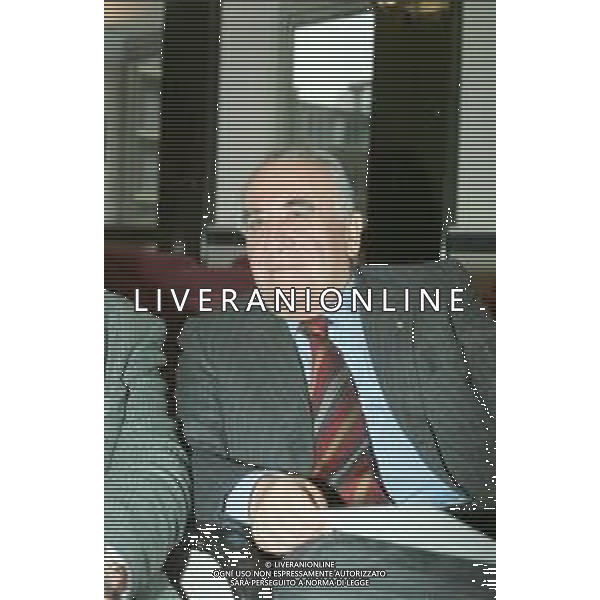 RETROSPETTIVA FRANCO SENSI PRESIDENTE ROMA CALCIO NELLA FOTO FRANCO SENSI PRESIDENTE ROMA CALCIO NELL\'ANNO 1998 A MILANO IN LEGA CALCIO AG ALDO LIVERANI SAS  