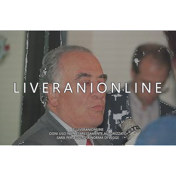 RETROSPETTIVA FRANCO SENSI PRESIDENTE ROMA CALCIO NELLA FOTO FRANCO SENSI PRESIDENTE ROMA CALCIO NELL\'ANNO 1998 A MILANO IN LEGA CALCIO AG ALDO LIVERANI SAS  