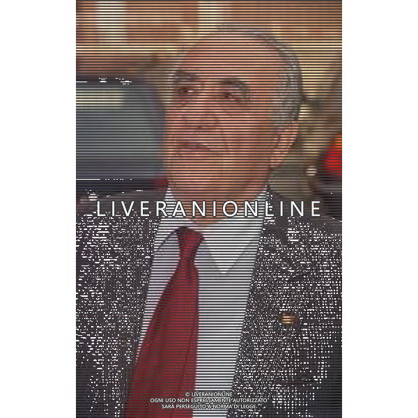 RETROSPETTIVA FRANCO SENSI PRESIDENTE ROMA CALCIO NELLA FOTO FRANCO SENSI PRESIDENTE ROMA CALCIO NELL\'ANNO 1998 A MILANO IN LEGA CALCIO AG ALDO LIVERANI SAS   