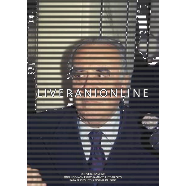 RETROSPETTIVA FRANCO SENSI PRESIDENTE ROMA CALCIO NELLA FOTO FRANCO SENSI PRESIDENTE ROMA CALCIO NELL\'ANNO 1998 A MILANO IN LEGA CALCIO AG ALDO LIVERANI SAS   