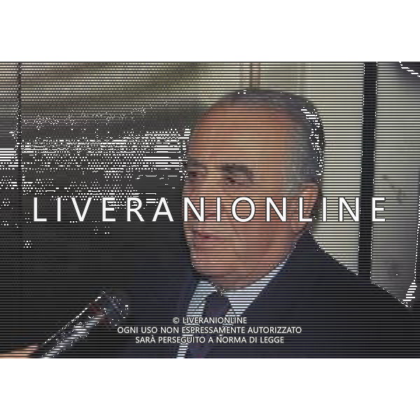 RETROSPETTIVA FRANCO SENSI PRESIDENTE ROMA CALCIO NELLA FOTO FRANCO SENSI PRESIDENTE ROMA CALCIO NELL\'ANNO 1998 A MILANO IN LEGA CALCIO AG ALDO LIVERANI SAS   