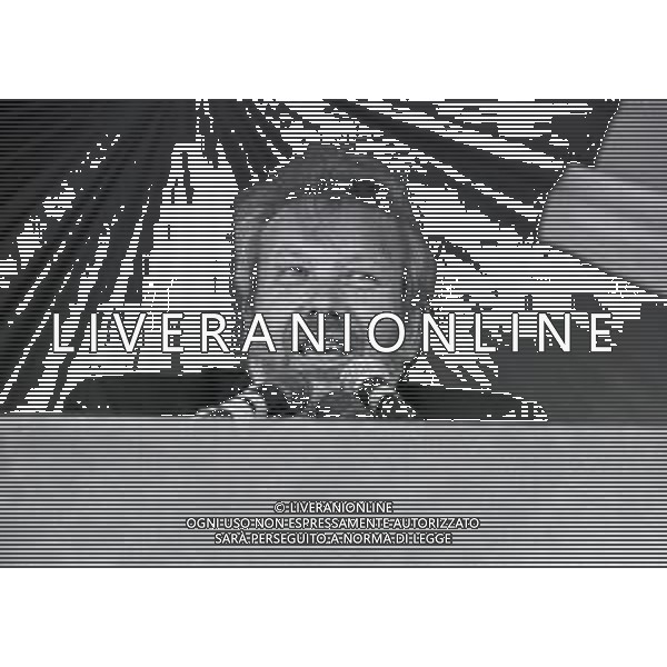 RETROSPETTIVA MORETTI LUIGI POLITICO LEGA NORD NELLA FOTO LUIGI MORETTI A PONTIDA NELL\'ANNO 1994 AG ALDO LIVERANI SAS