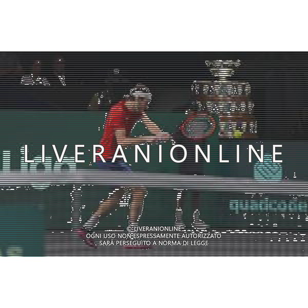 MALAGA, SPAIN - NOVEMBER 24: Taylor Fritz during the Davis Cup by Rakuten Finals 2022 quarter-finals match between Italy and Usa at Palacio de los Deportes Jose Maria Martin Carpena on November 24, 2022 in Malaga, Spain ©Andrea Rosito / AGENZIA ALDO LIVERANI SAS