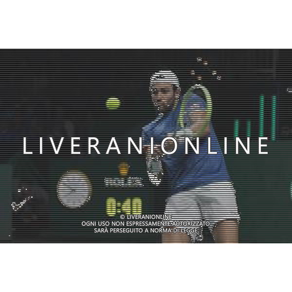 MALAGA, Spagna 26 Novembre 2022 Matteo Berrettini durante la semifinale di finale di Davis Cup by Rakuten Finals 2022 al Palacio de los Deportes Jose Maria Martin Carpena di Malaga ©Andrea Rosito / AGENZIA AGENZIA ALDO LIVERANI SAS