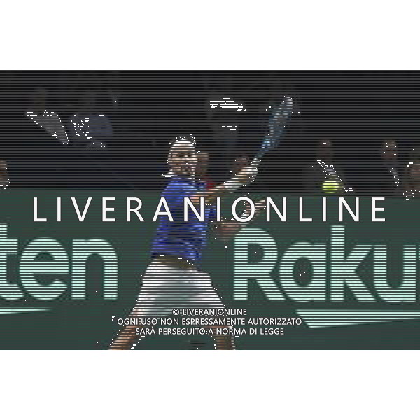 MALAGA, Spagna 26 Novembre 2022 Fabio Fognini durante la semifinale di finale di Davis Cup by Rakuten Finals 2022 al Palacio de los Deportes Jose Maria Martin Carpena di Malaga ©Andrea Rosito / AGENZIA AGENZIA ALDO LIVERANI SAS