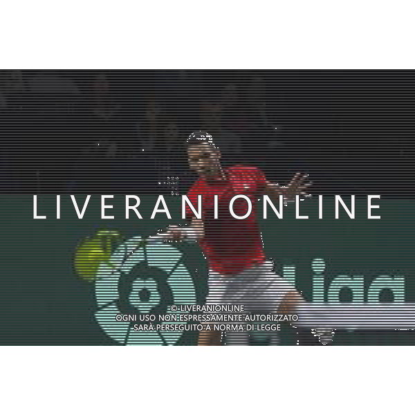 MALAGA, SPAIN - NOVEMBER 27 : Felix Auger-Aliassime during the Davis Cup by Rakuten Finals 2022 finals match between Australia and Canada at Palacio de los Deportes Jose Maria Martin Carpena on November 27, 2022 in Malaga, Spain ©Andrea Rosito / AGENZIA ALDO LIVERANI SAS
