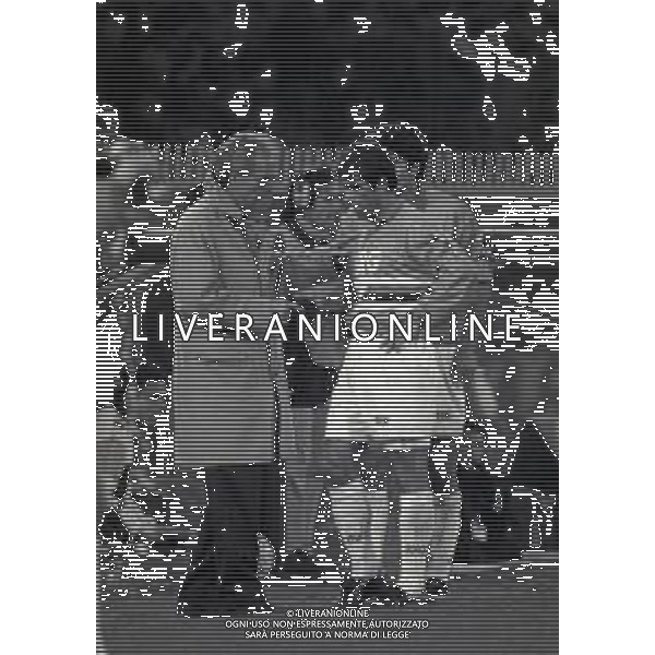 05-12-1993 GENOVA CAMPIONATO DI CALCIO SERIE A GENOA-SAMPDORIA 1-1 NELLA FOTO SVEN GORAN ERIKSSON E ALBERICO EVANI AG ALDO LIVERANI SAS