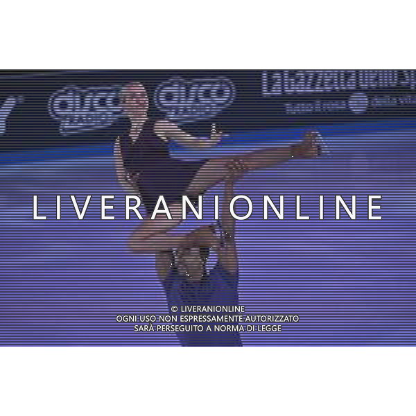 TVRG Golden Skate Awards nella foto Annette Dyrtr e Yannick Bonheur Golden Skate Awards Milano 26-11-2022 Allianz Cloud PalaLido foto Roberto Garavaglia/ag. Aldo Liverani sas / AGENZIA ALDO LIVERANI SAS