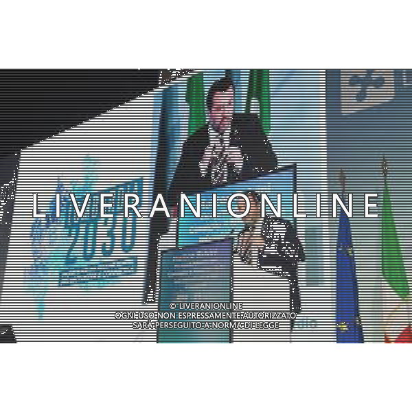 TVRG Lombardia 2030 nella foto Matteo Salvini vicepresidente del Consiglio e ministro delle infrastrutture e dei trasporti Milano 28-11-2022 Convegno Lombardia 2030 presso la Pirelli Hangar Bicocca foto Roberto Garavaglia/ag. Aldo Liverani sas / AGENZIA ALDO LIVERANI SAS