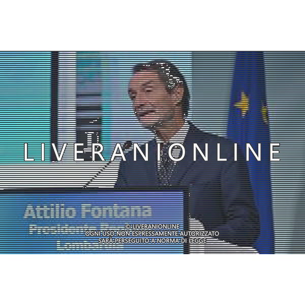 TVRG Lombardia 2030 nella foto Attilio Fontana presidente Regione Lombardia Milano 28-11-2022 Convegno Lombardia 2030 presso la Pirelli Hangar Bicocca foto Roberto Garavaglia/ag. Aldo Liverani sas/ AGENZIA ALDO LIVERANI SAS