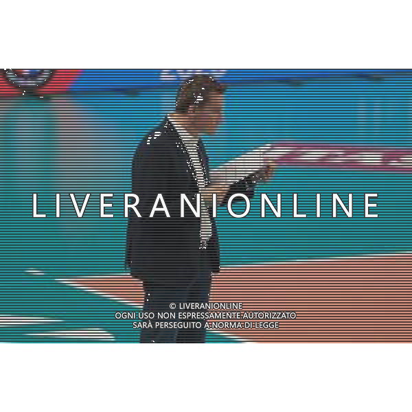 Tuomas Sammelvuo - Head Coach - Grupa Azoty ZAKSA Kedzierzyn-Kozle durante la partita tra ITAS Trentino e Grupa Azoty ZAKSA Kedzierzyn-Kozle valida per il terzo turno del Pool-D della CEV Champions league di volley maschile. Trento, Italia, 29 Novembre 2022 presso la BLM Group Arena. ©Roberto Tommasini / AGENZIA ALDO LIVERANI SAS